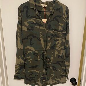 Camouflage Long Sleeve Romper size Large